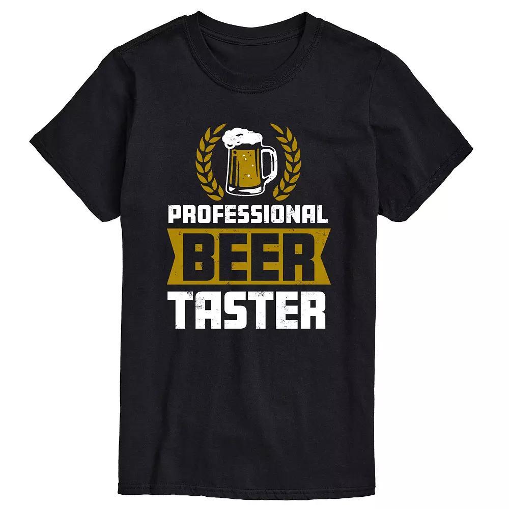 Big & Tall Professional Beer Taster Tee, Men's, Size: 5XB, Black Product Image