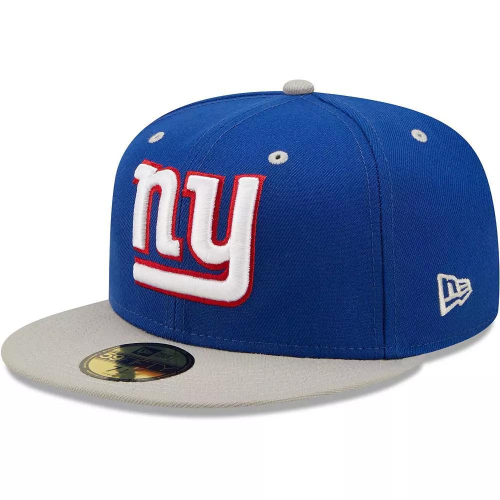Men's New Era Royal/Gray New York Giants Two-Tone Flipside 59FIFTY Fitted Hat,  Product Image