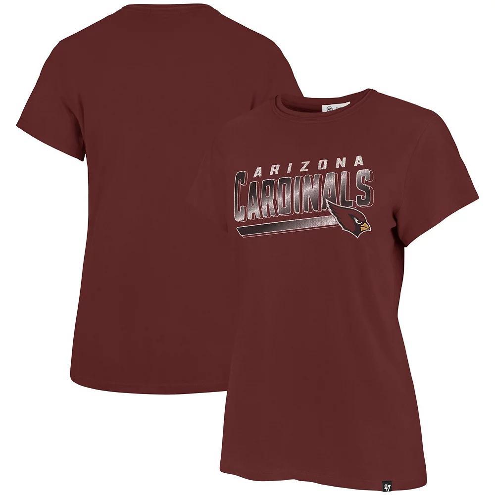 Women's '47 Cardinal Arizona Cardinals Pep Up Frankie T-Shirt, Size: XL, Red Product Image