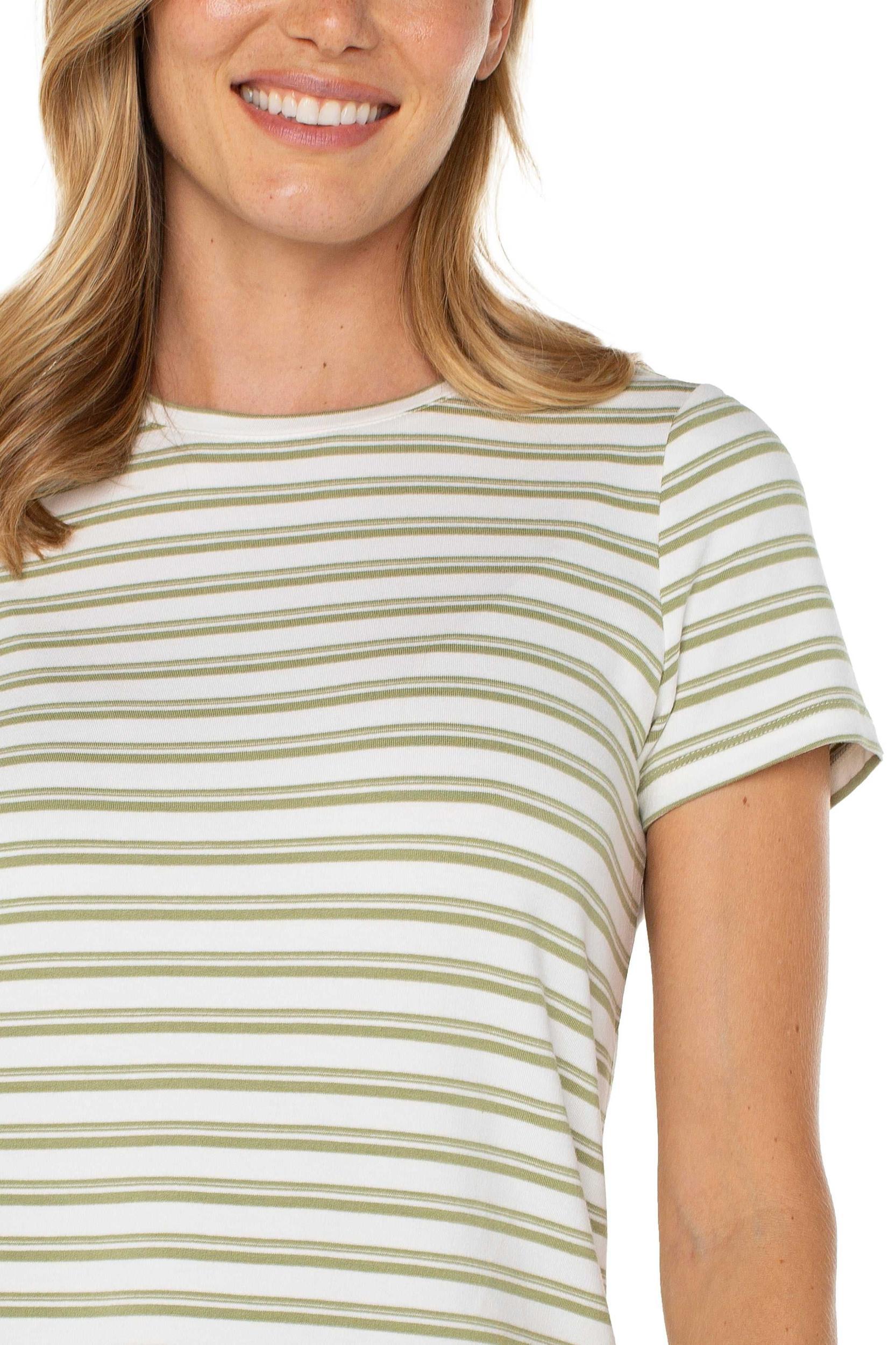 Short Sleeve Crew Neck Classic Knit Tee Product Image