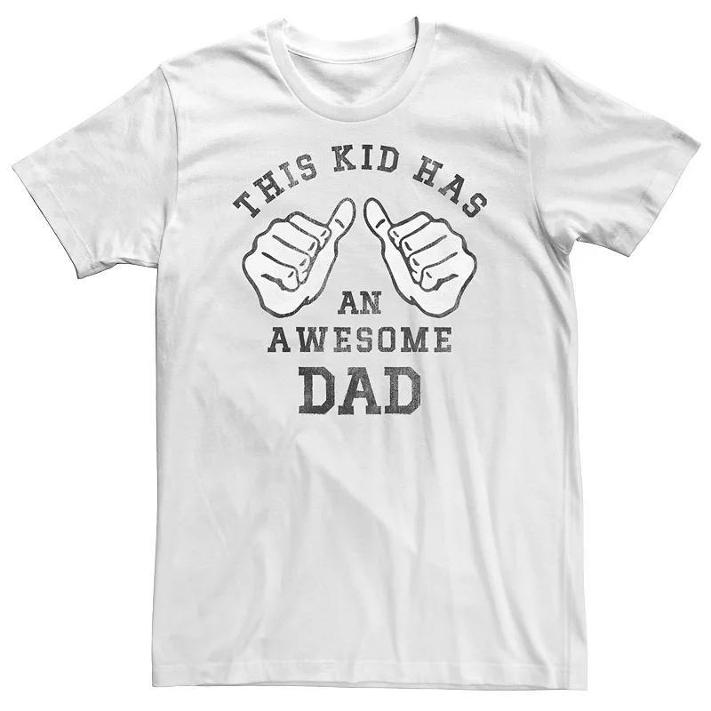 Big & Tall Father's Day "This Kid Has An Awesome Dad" Tee, Men's,  Product Image