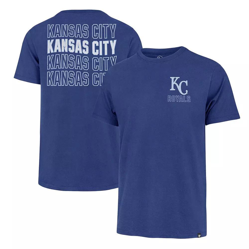 Men's '47 Royal Kansas City Royals Hang Back Franklin T-Shirt, Size: XL, Blue Product Image