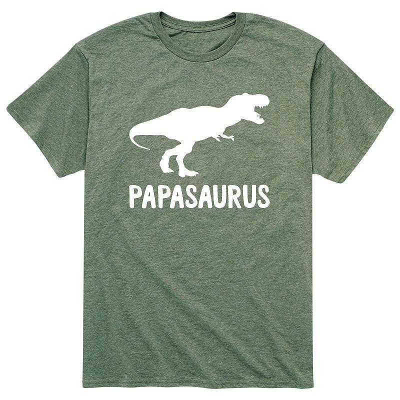 Men's Papasaurus Tee, Size: Medium, Green Product Image