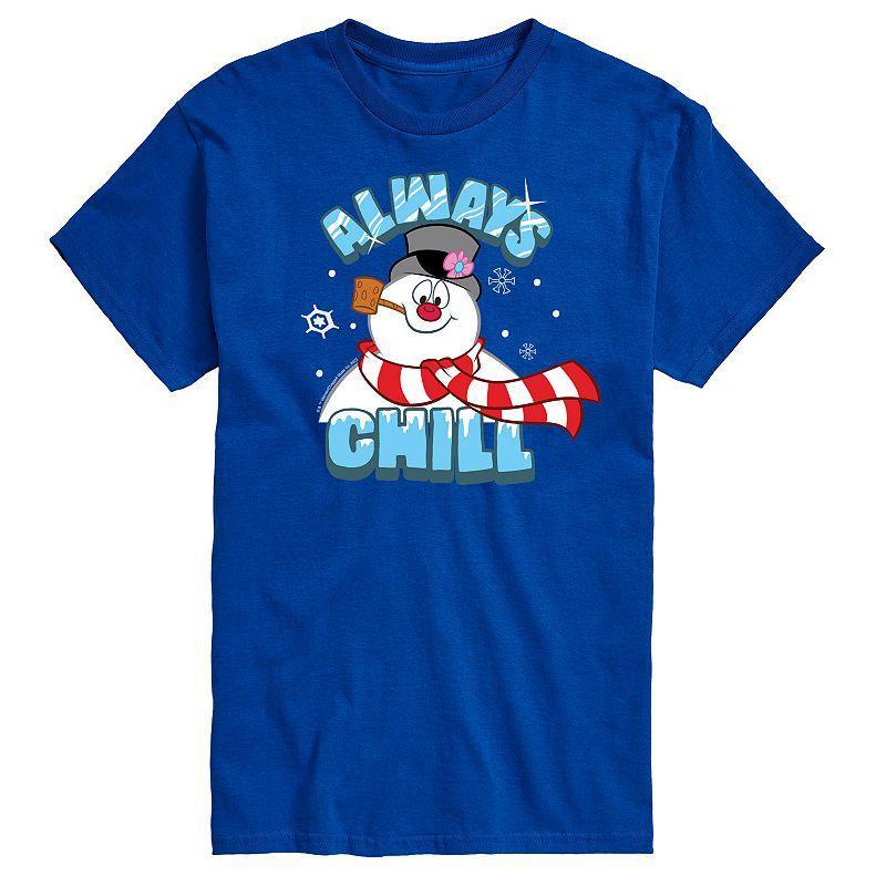 Big & Tall Frosty The Snowman Frosty Always Chill Graphic Tee, Men's, Size: 3XL Tall, Blue Product Image