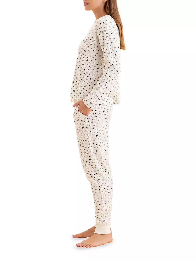 Floral Waffle Pajamas Product Image