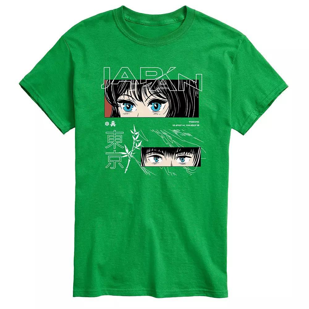 Men's Anime Mortal Love Tee, Size: Small, Green Product Image