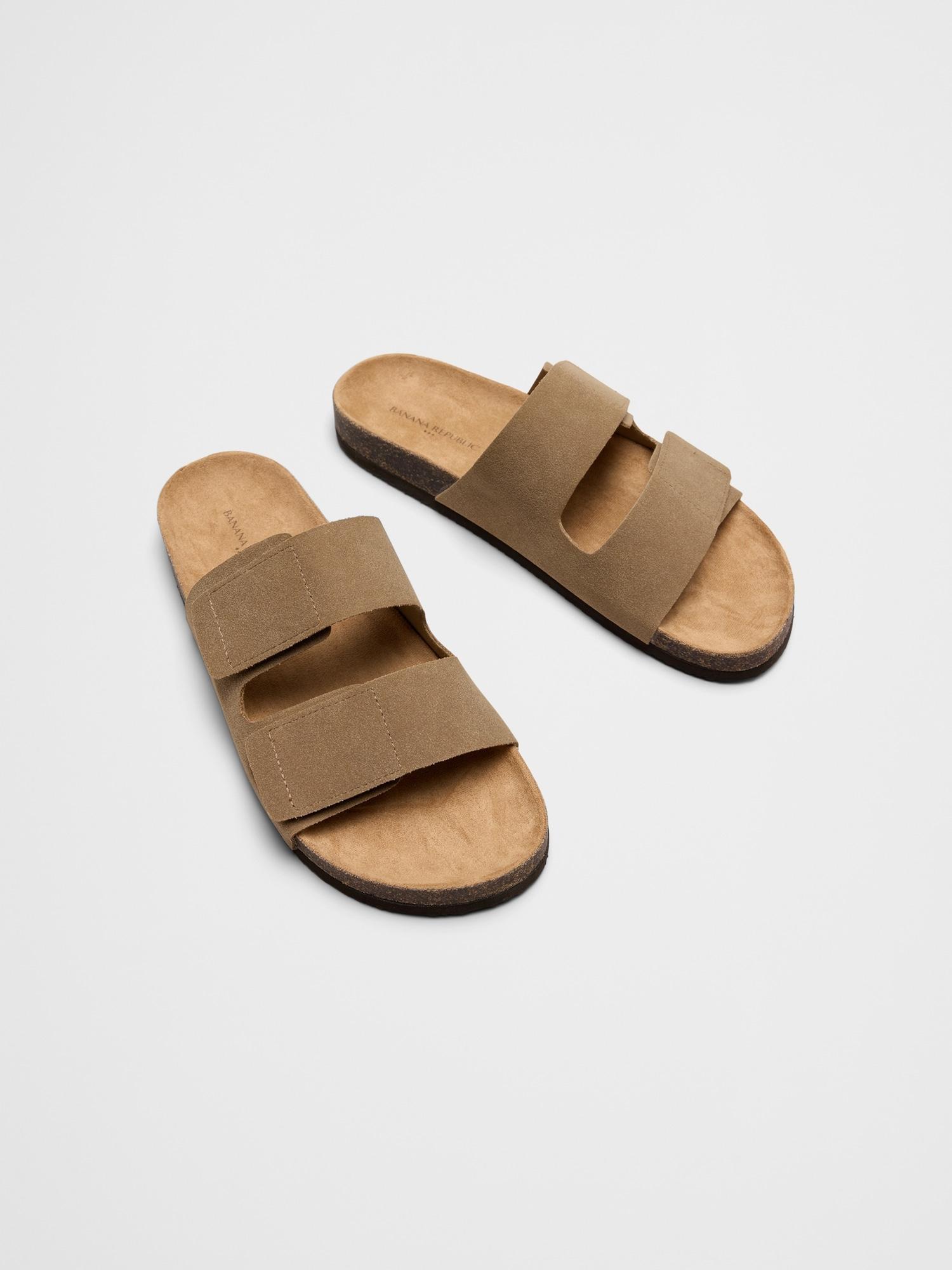 Vegan Suede Double Strap Sandal Product Image