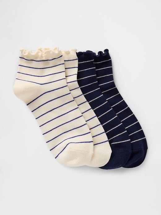 Ribbed Ruffle Socks Product Image