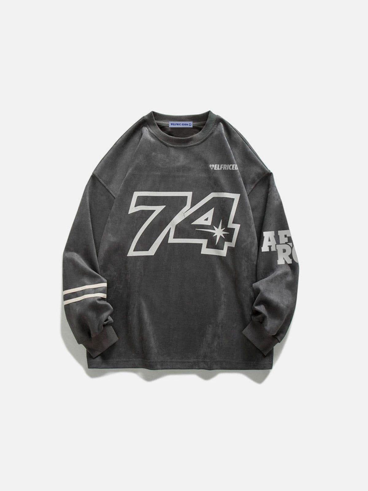 Aelfric Eden No.74 Lettered Sweatshirt Product Image