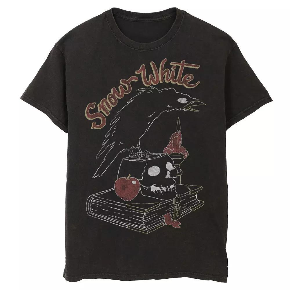 Disney's Snow White Men's Queens Crow on Skull Tee, Size: XXL, Black Product Image