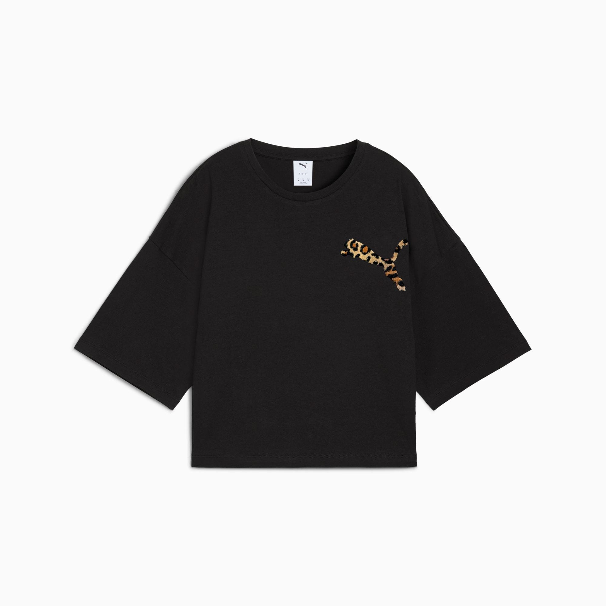 LEO LUXE Women's Oversized Short Tee Product Image