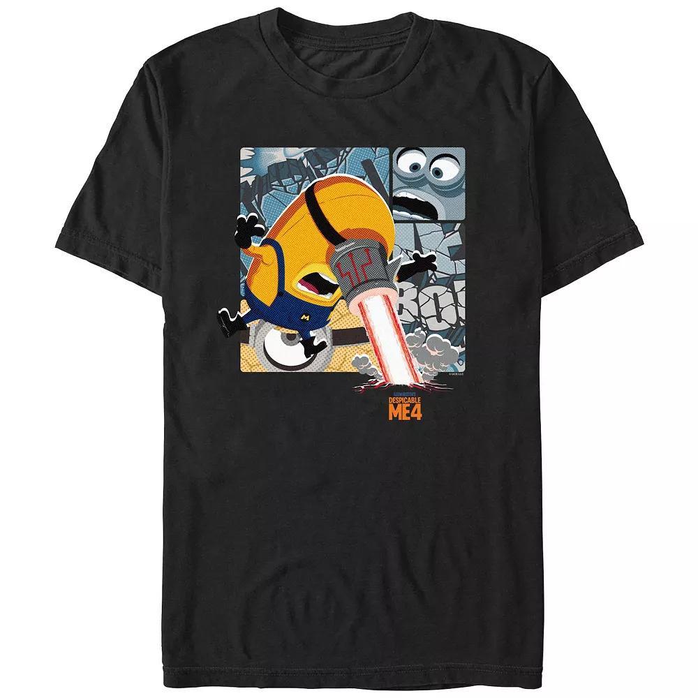 Men's Despicable Me 4 Laser Eye Graphic Tee, Size: Small, Black Product Image