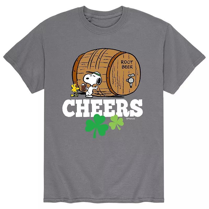 Men's Peanuts Snoopy St. Patrick's Day "Cheers" Root Beer Tee,  Product Image