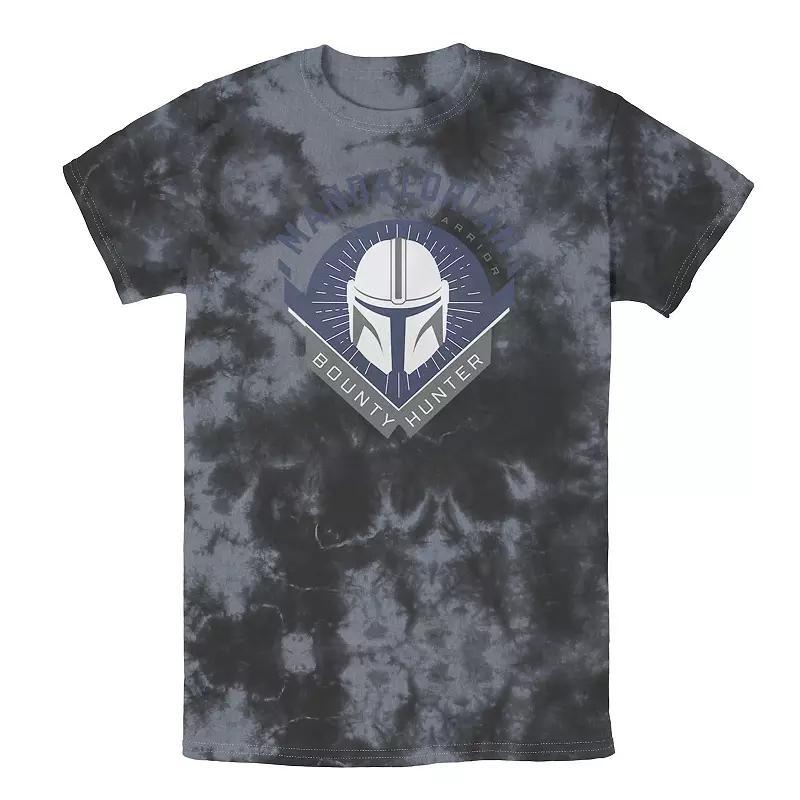 Men's Star Wars The Mandalorian Warrior Emblem Tee, Boy's, Size: Medium, Black Grey Product Image