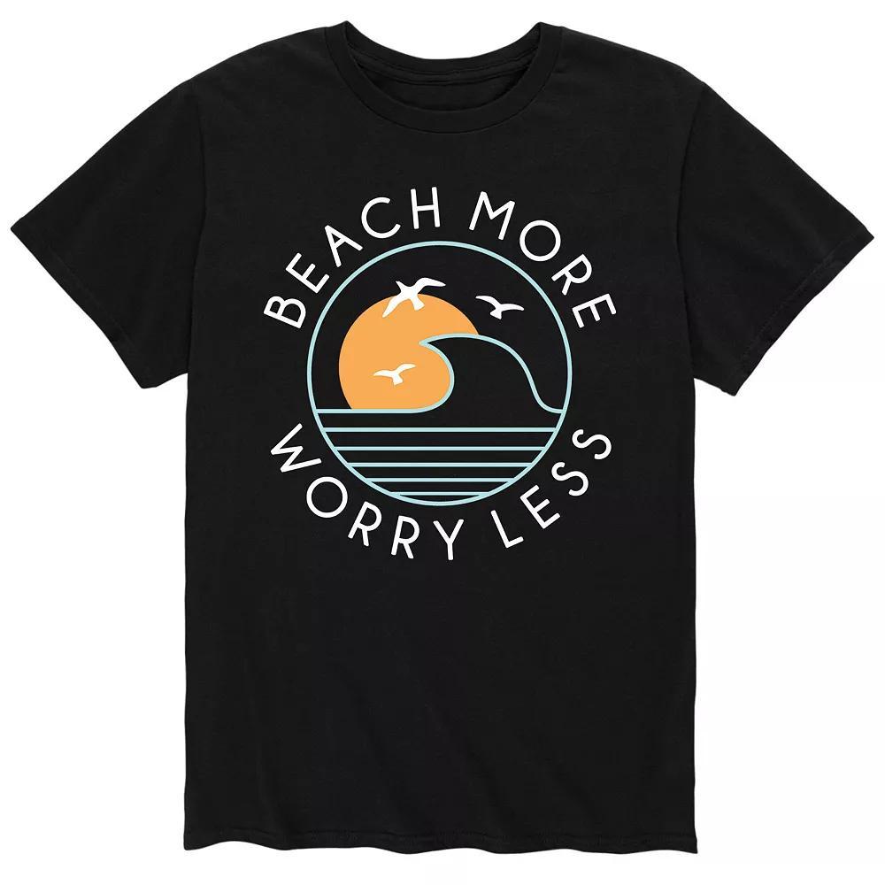 Men's Beach More Worry Less Tee,  Product Image