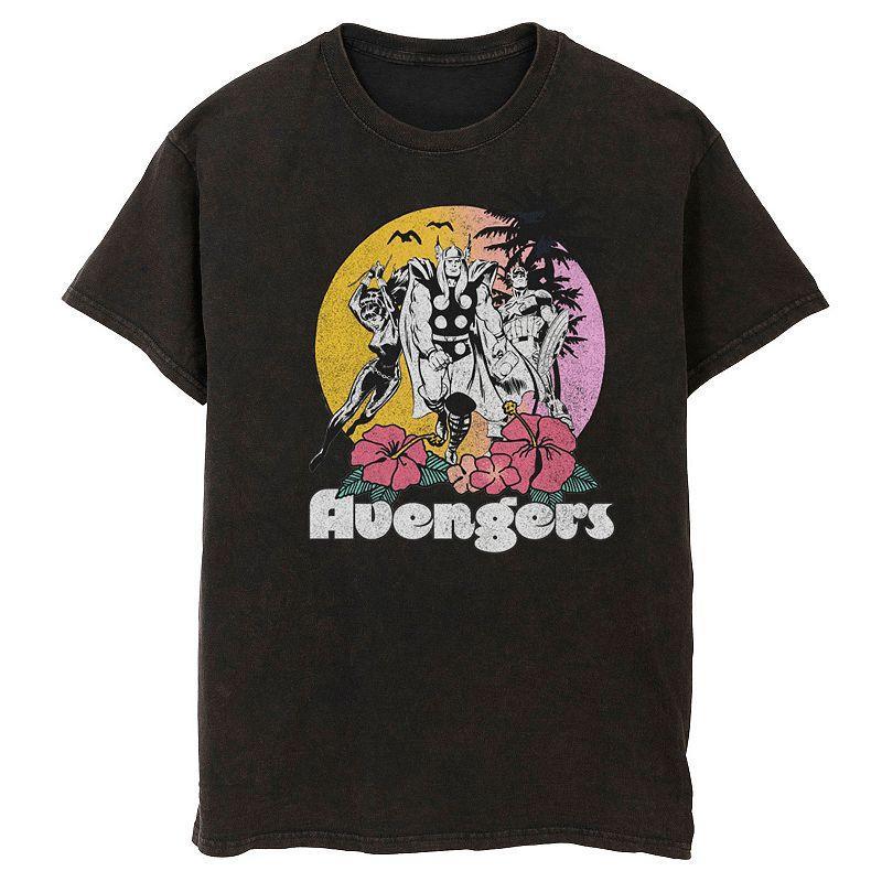 Men's Marvel Avengers Walking Into The Sunset Poster Tee,  Product Image