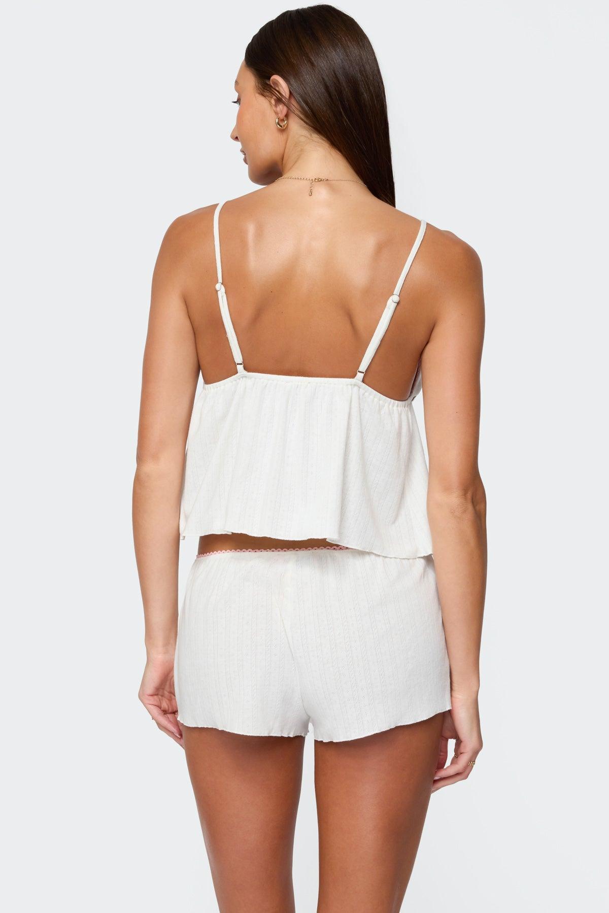 Linny Split Front Pointelle Top Product Image