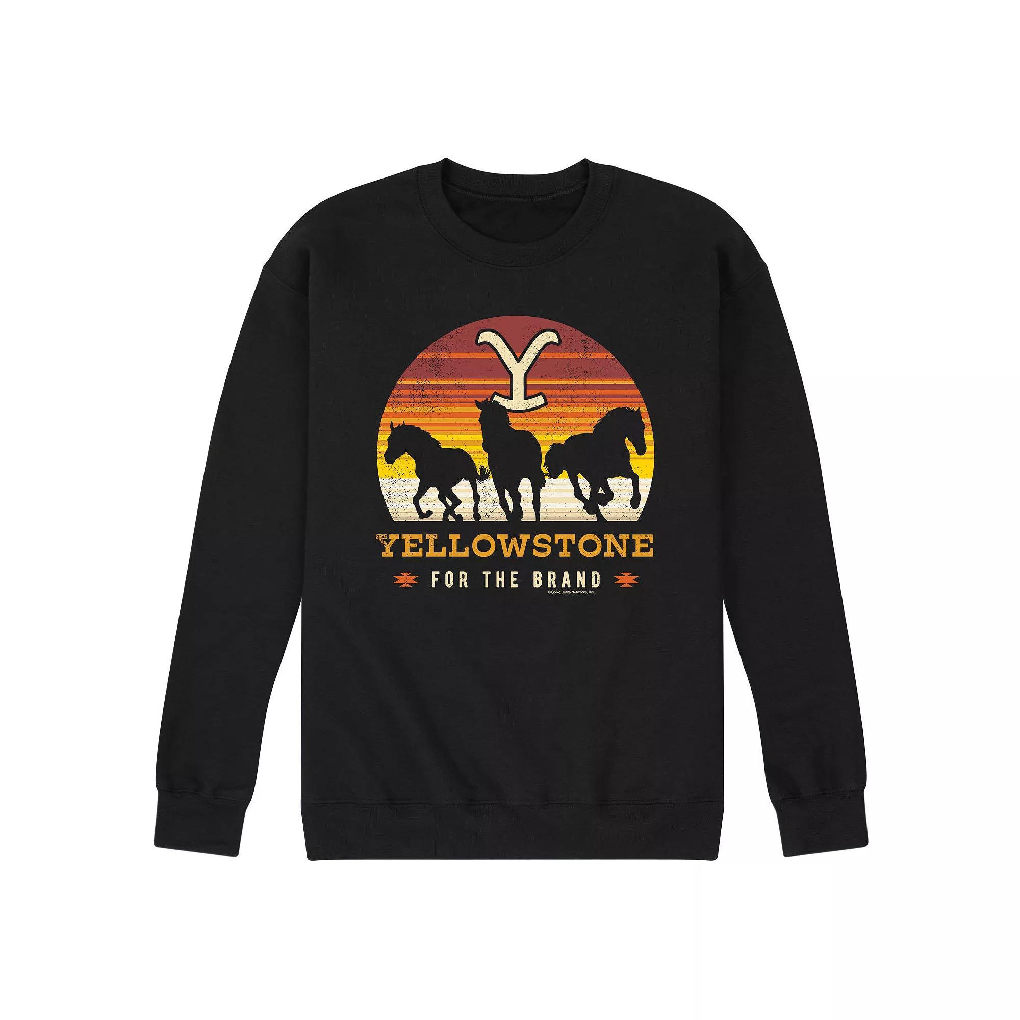 Men's Yellowstone Wild Horses Sweatshirt,  Product Image