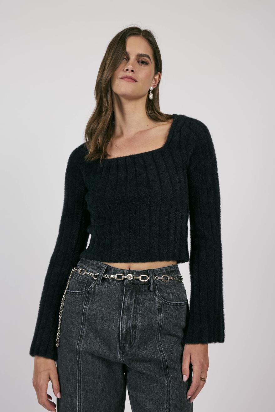 Camille Square Neck Sweater Product Image