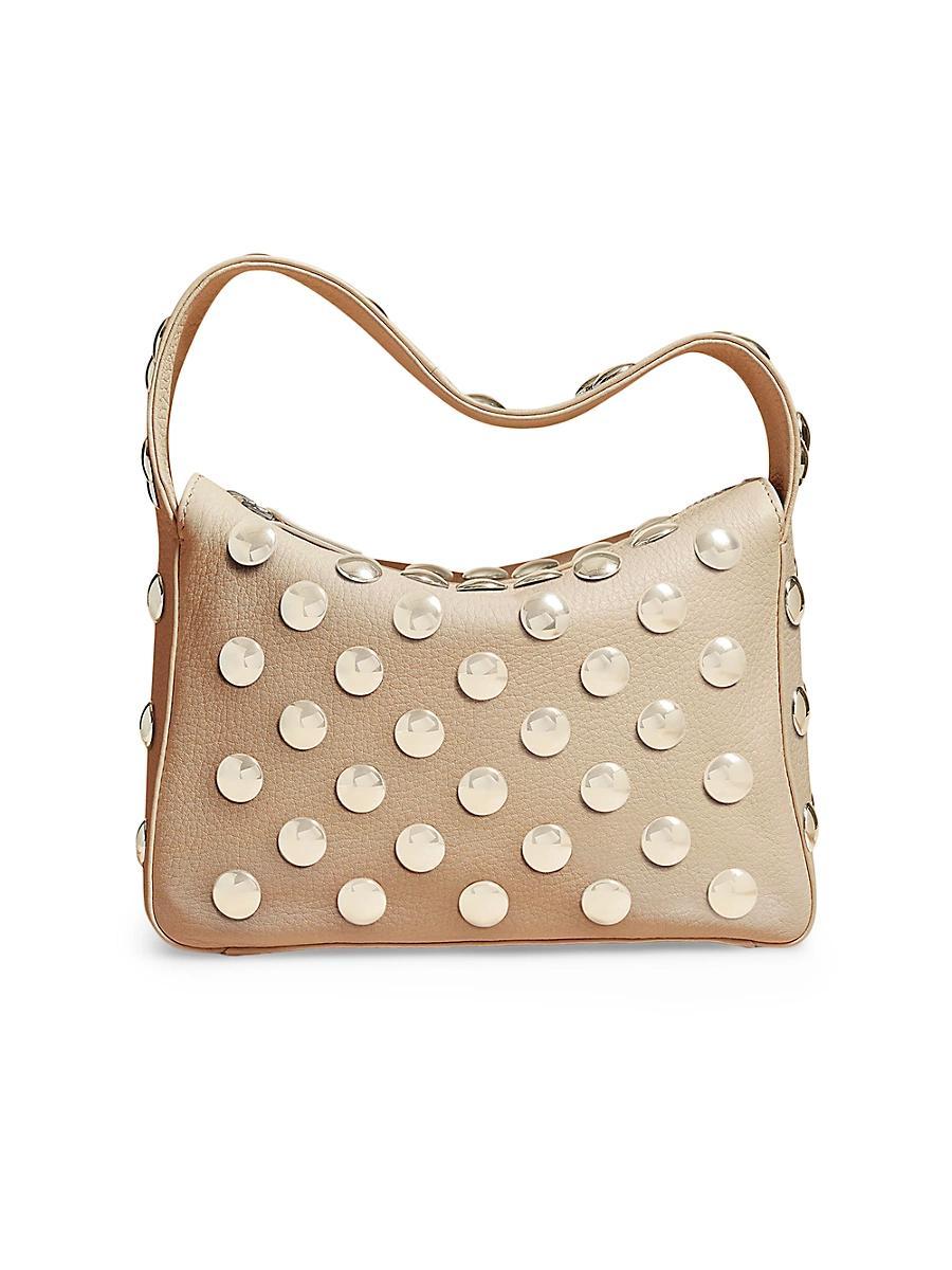 Womens Small Elena Studded Leather Top Handle Bag Product Image