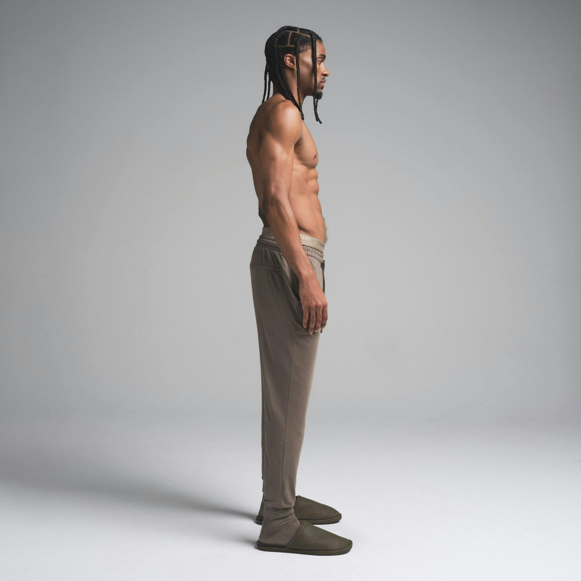 OUTDOOR JERSEY MENS TAPERED JOGGER | TRUFFLE Product Image