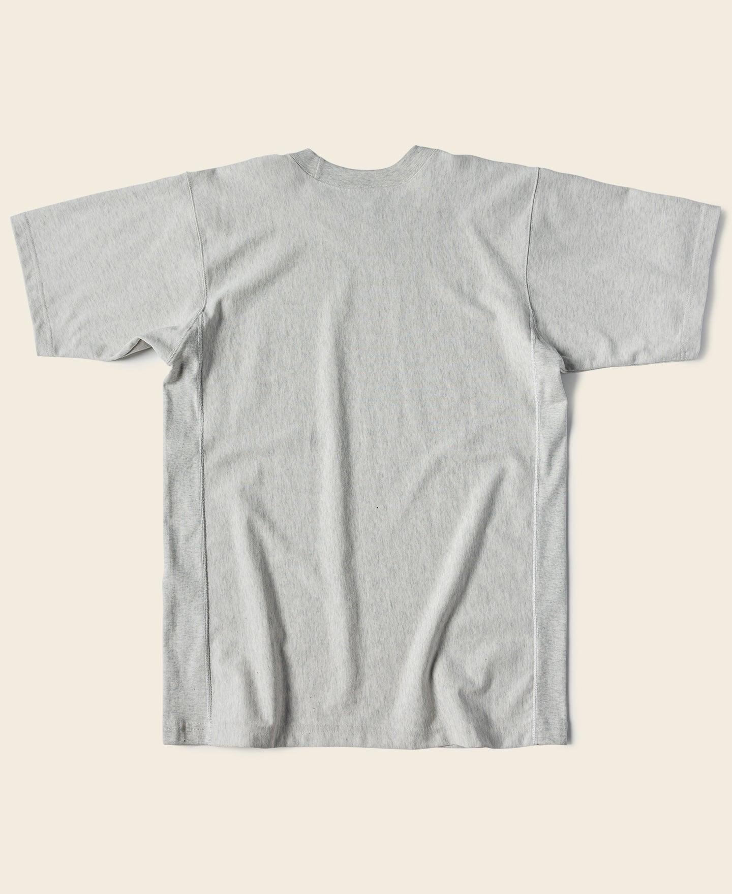10.6 oz Reverse Weave T-Shirt - Gray Product Image
