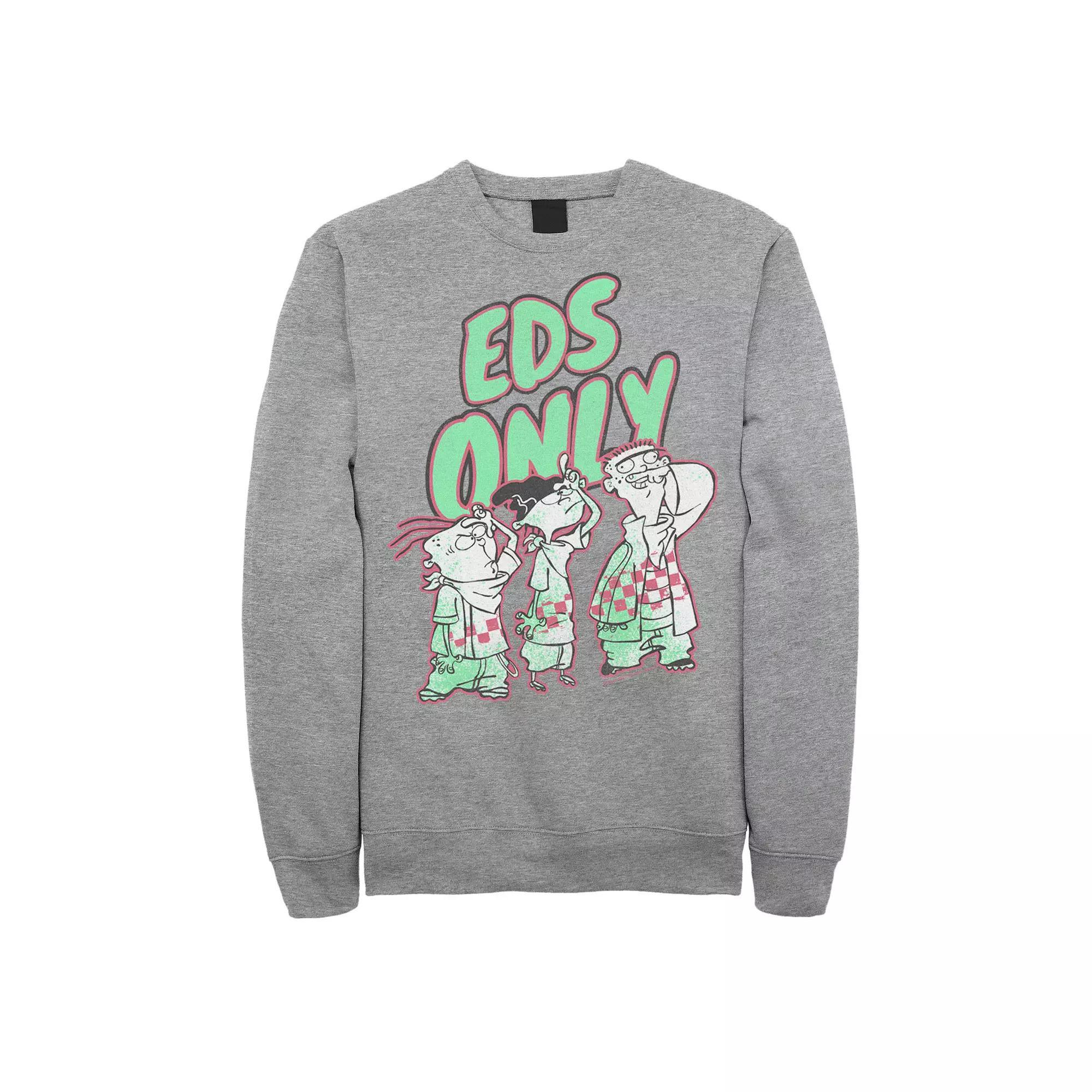 Men's Ed, Edd & Eddy Sweatshirt, Size: Small, Athletic Grey Product Image