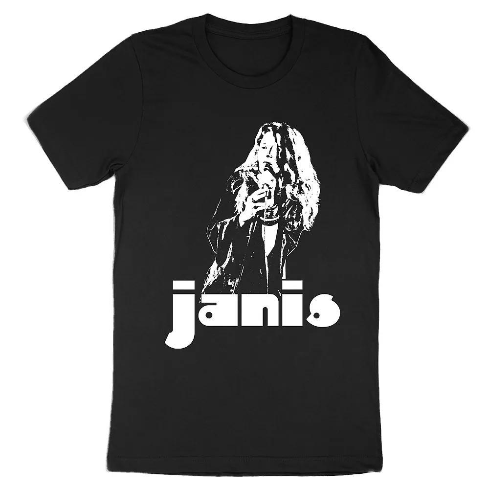 Men's Janis Joplin Tee, Size: Large, Black Product Image