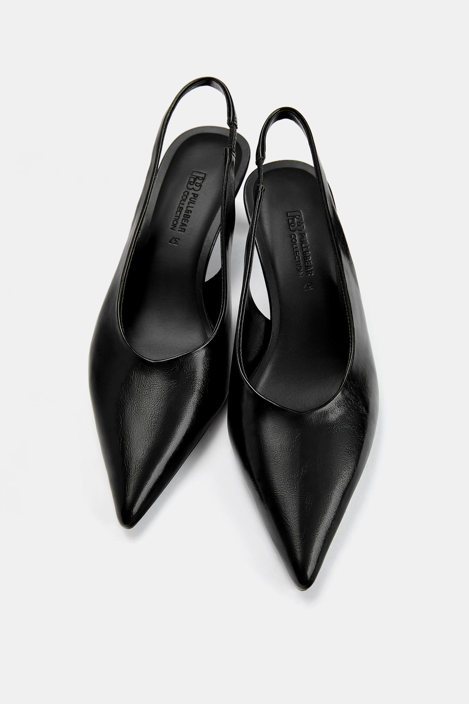 Heeled slingback shoes Product Image