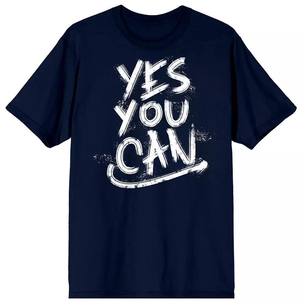 Men's Gym Culture Yes You Can Tee, Size: XXL, Blue Product Image