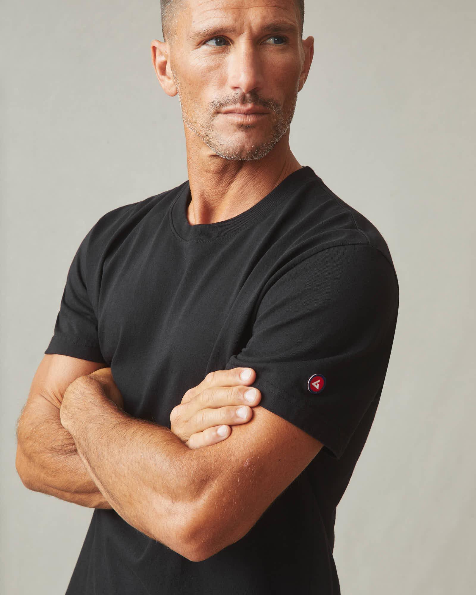 Men's Vintage Crew Tee - Black Product Image