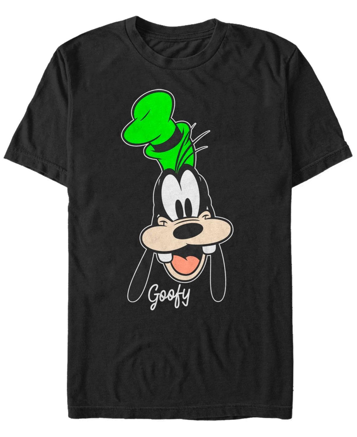 Disney's Goofy Men's Smiling Face Portrait Tee, Size: Medium, Black Product Image