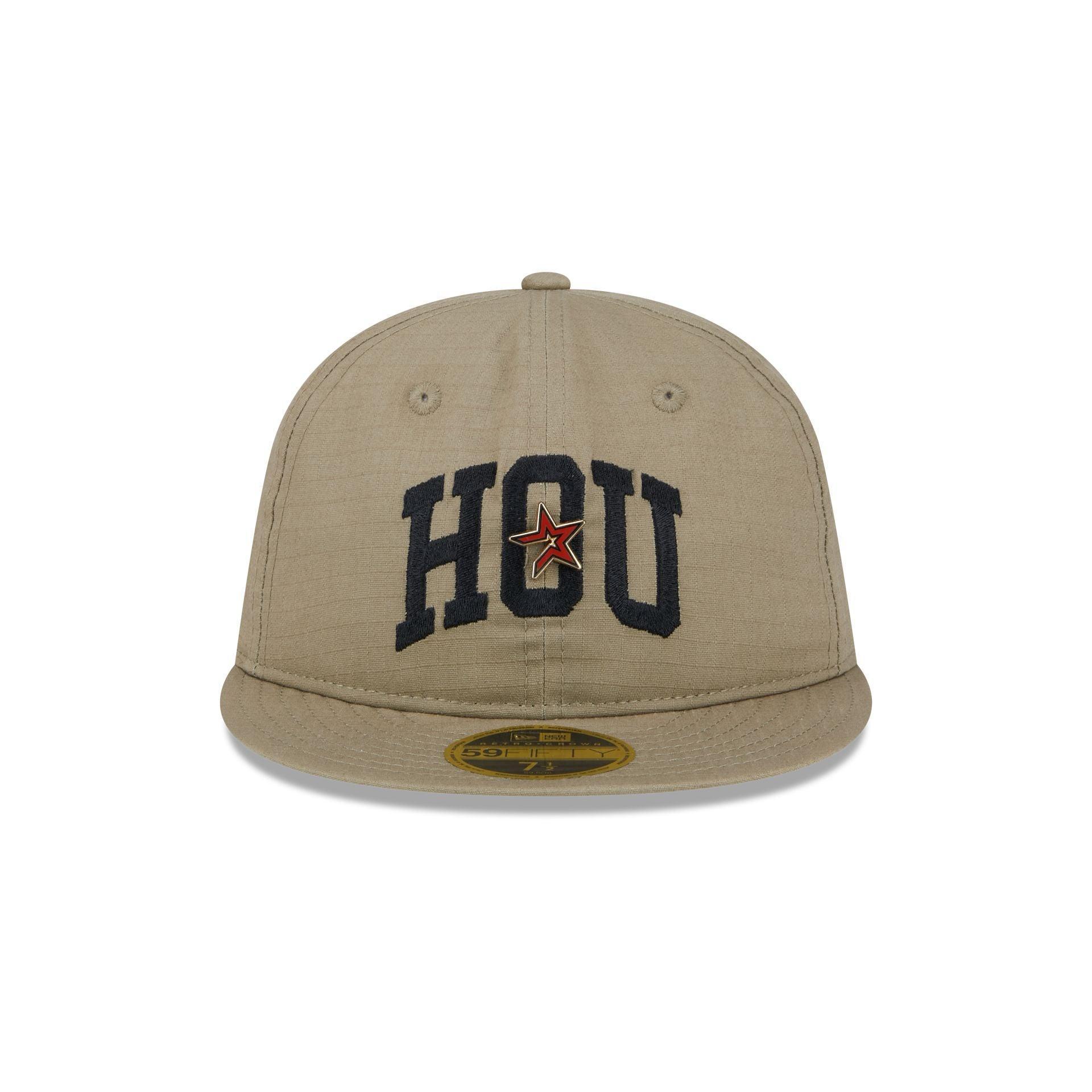 Houston Astros Logo Pin Retro Crown 59FIFTY Fitted Hat Male Product Image