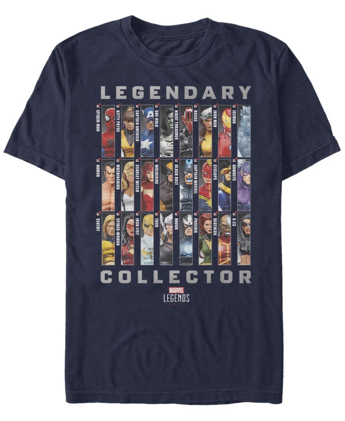 Men's Marvel Legends Series Legendary Collector Checklist Tee, Size: XXL, Blue Product Image