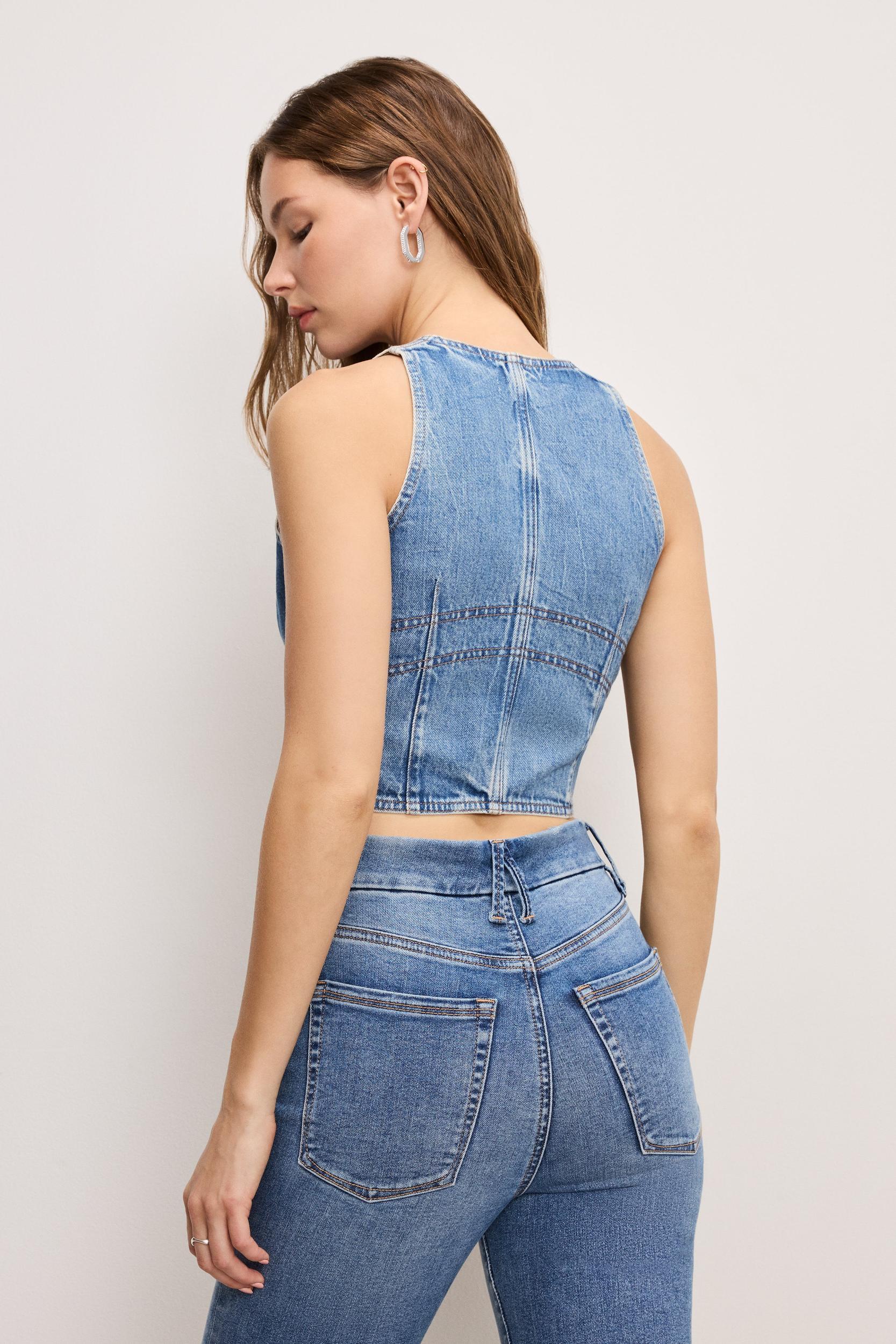 DENIM VEST | INDIGO895 Product Image