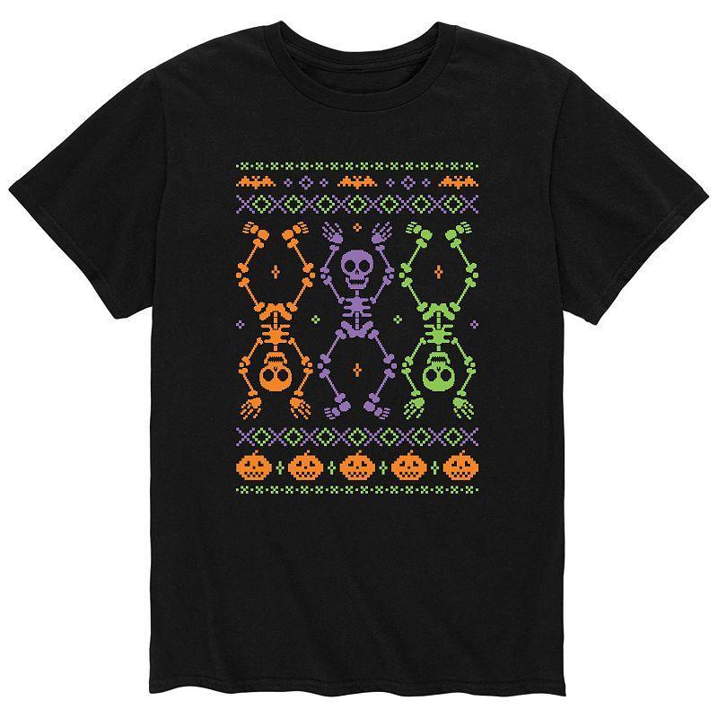 Mens Skeleton Ugly Sweater Tee Product Image