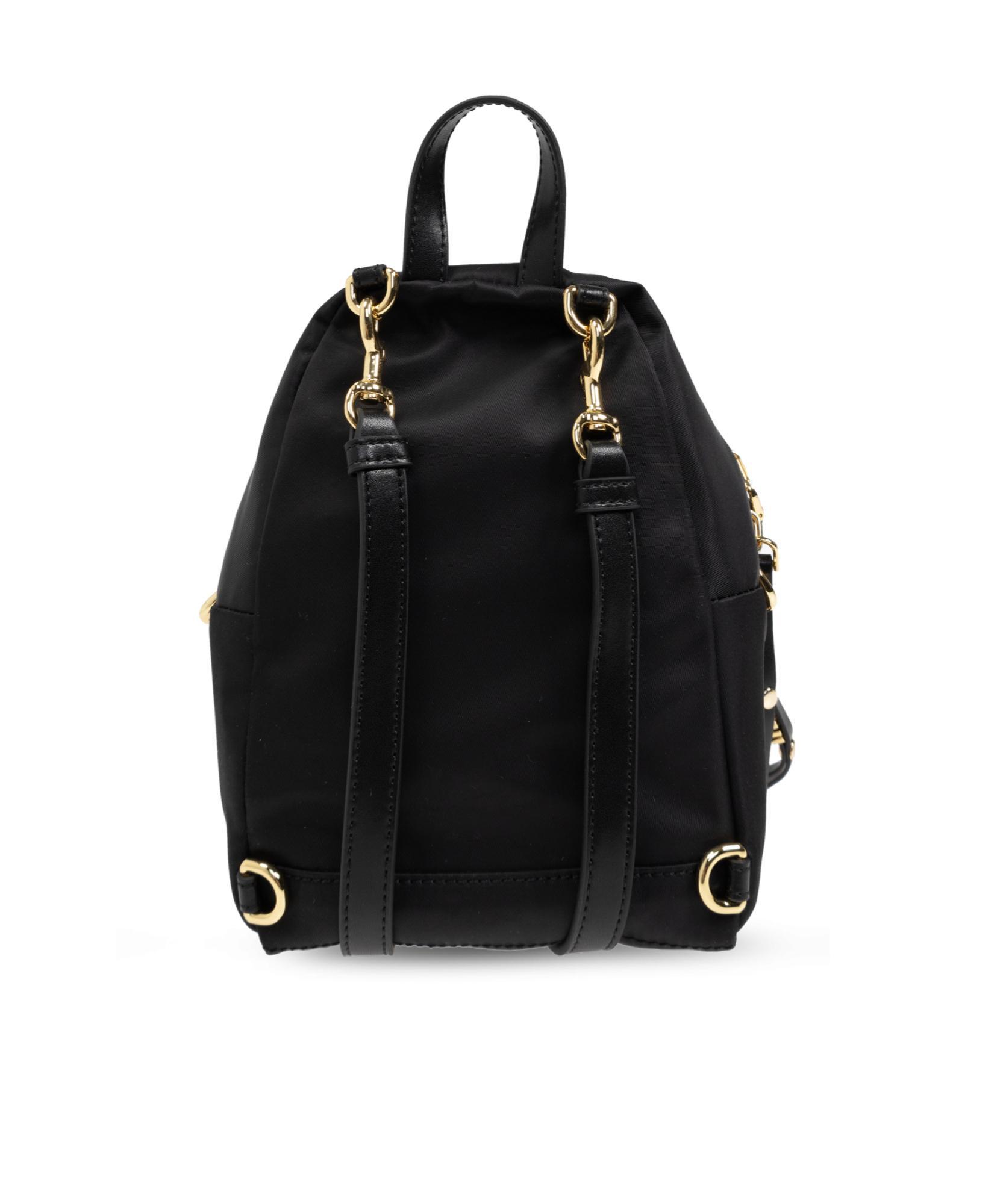 MOSCHINO Black Medium Logo Backpack Product Image