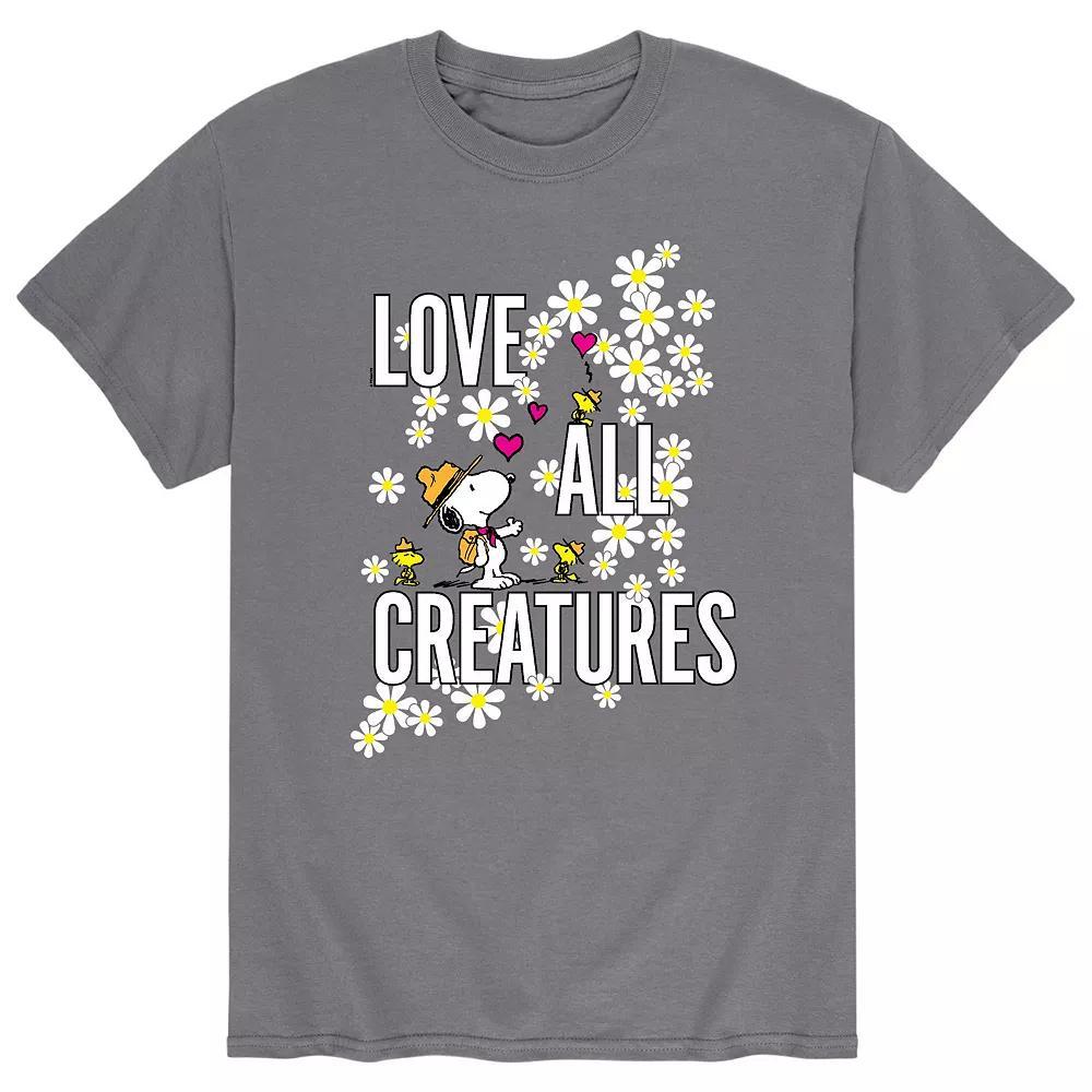 Men's Peanuts Snoopy Love All Creature Tee,  Product Image