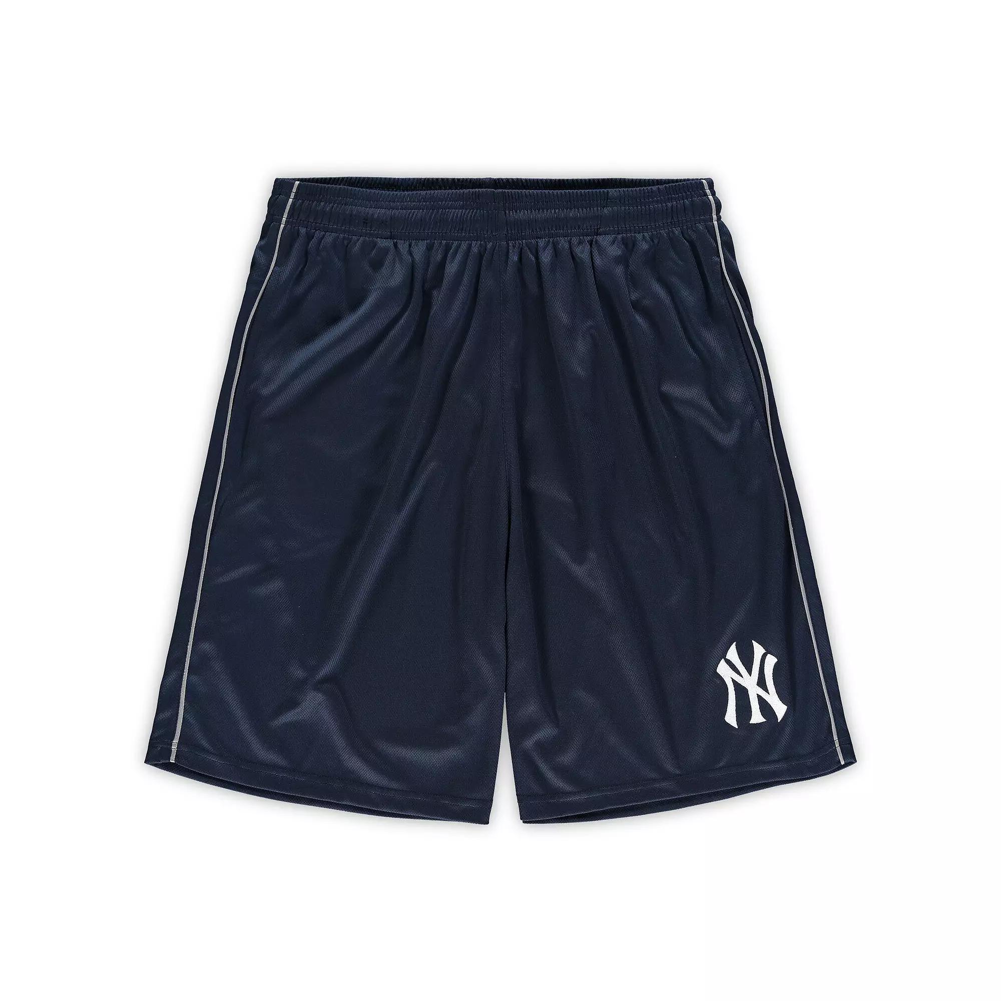 Men's Fanatics Branded Navy New York Yankees Big & Tall Mesh Shorts, Size: 5XLT, Blue Product Image