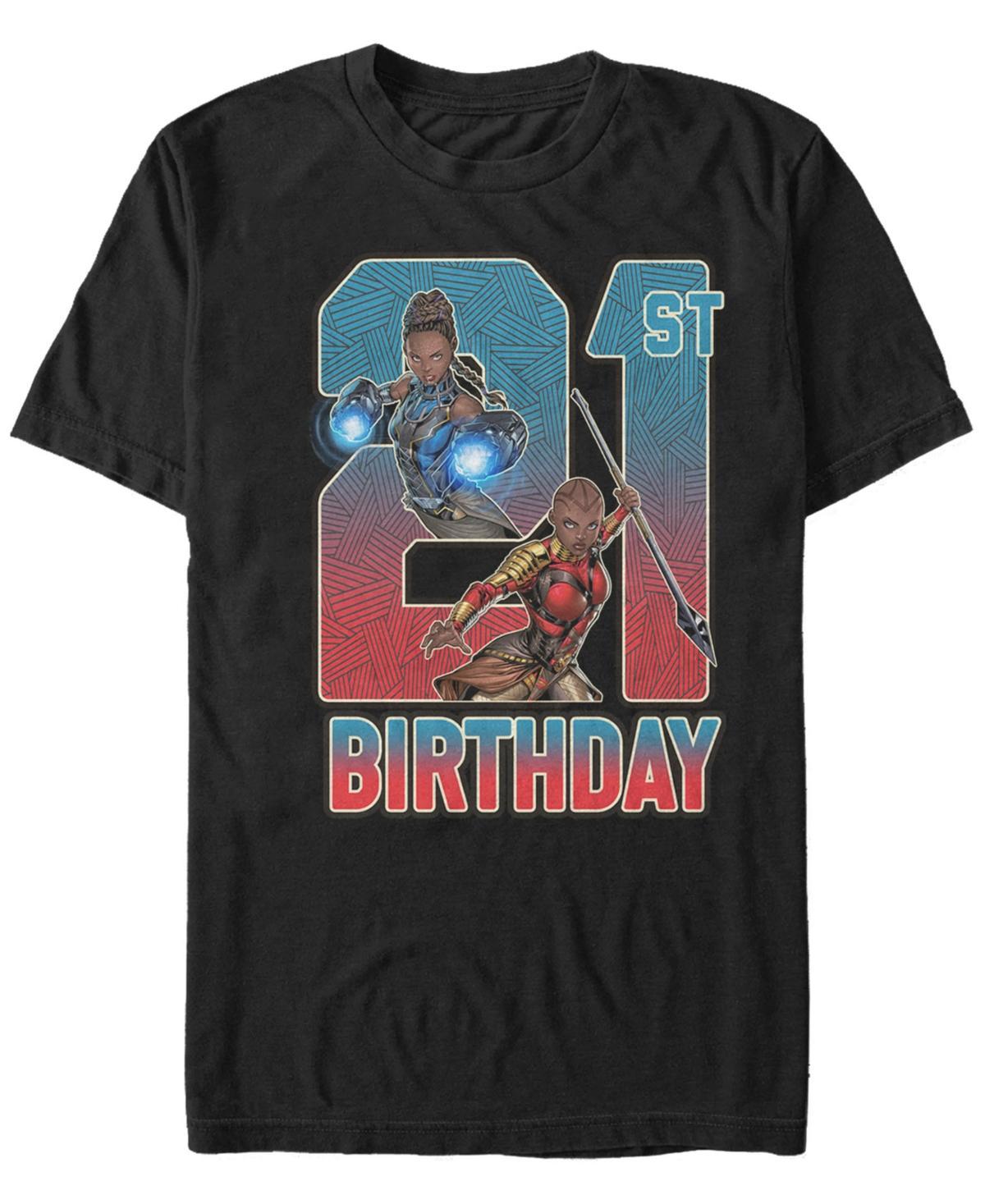 Men's Marvel Shuri Okoye 21st Birthday Tee, Size: XL, Black Product Image