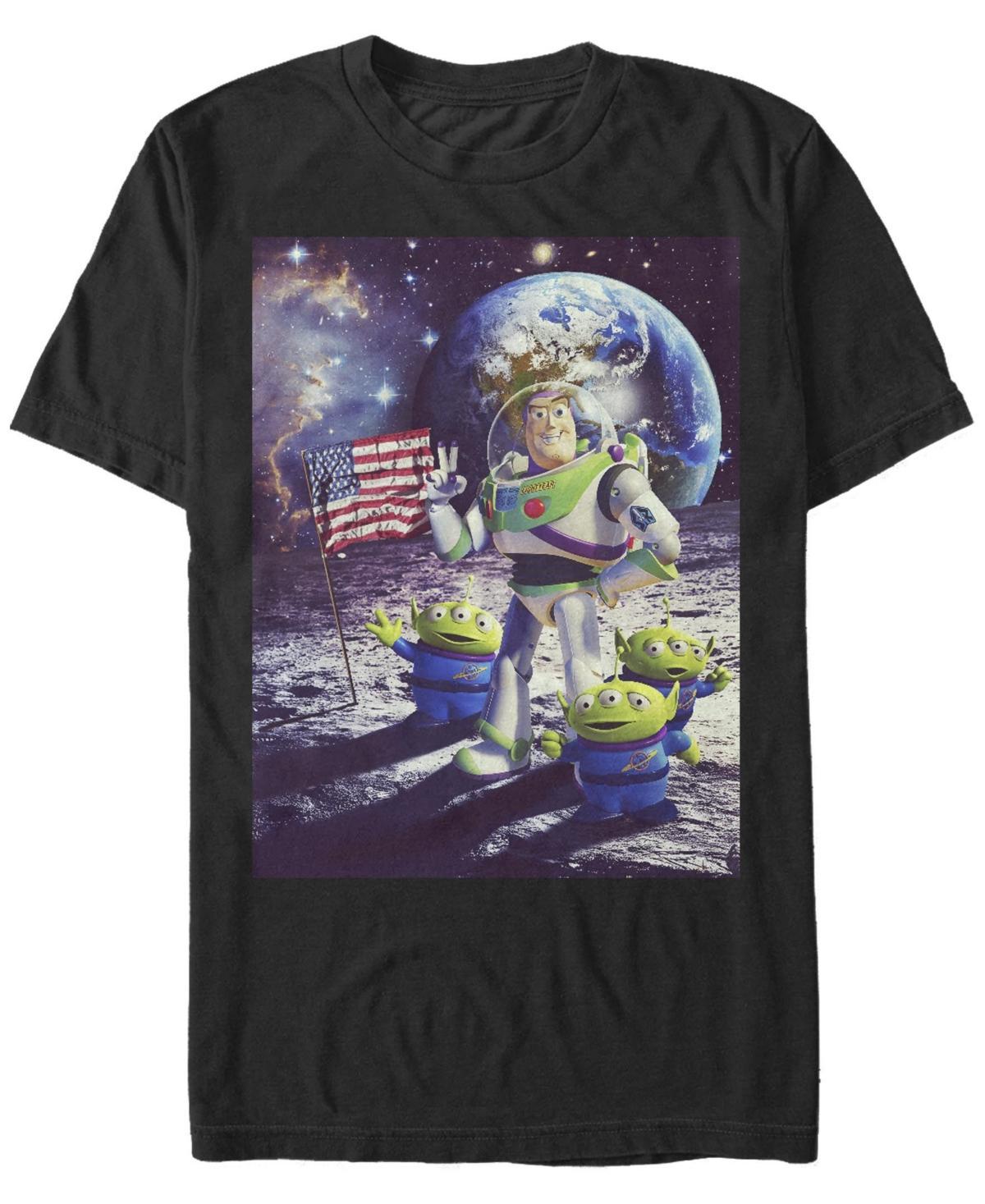 Men's Disney / Pixar's Toy Story Buzz Lightyear On The Moon Aliens Tee, Size: Medium, Black Product Image