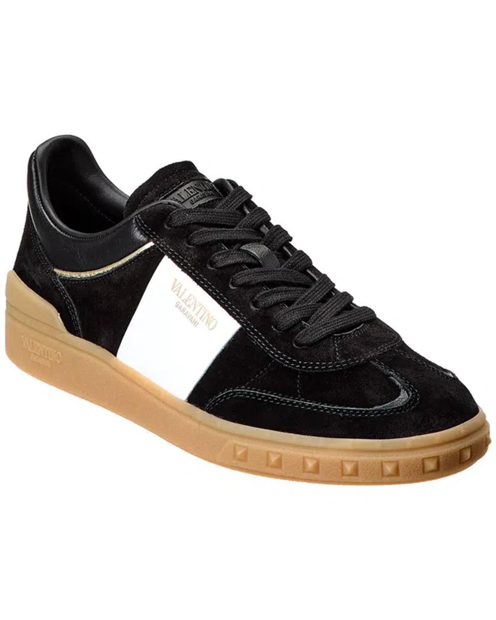 VALENTINO GARAVANI Valentino Upvillage Suede & Leather Sneaker In Black Product Image