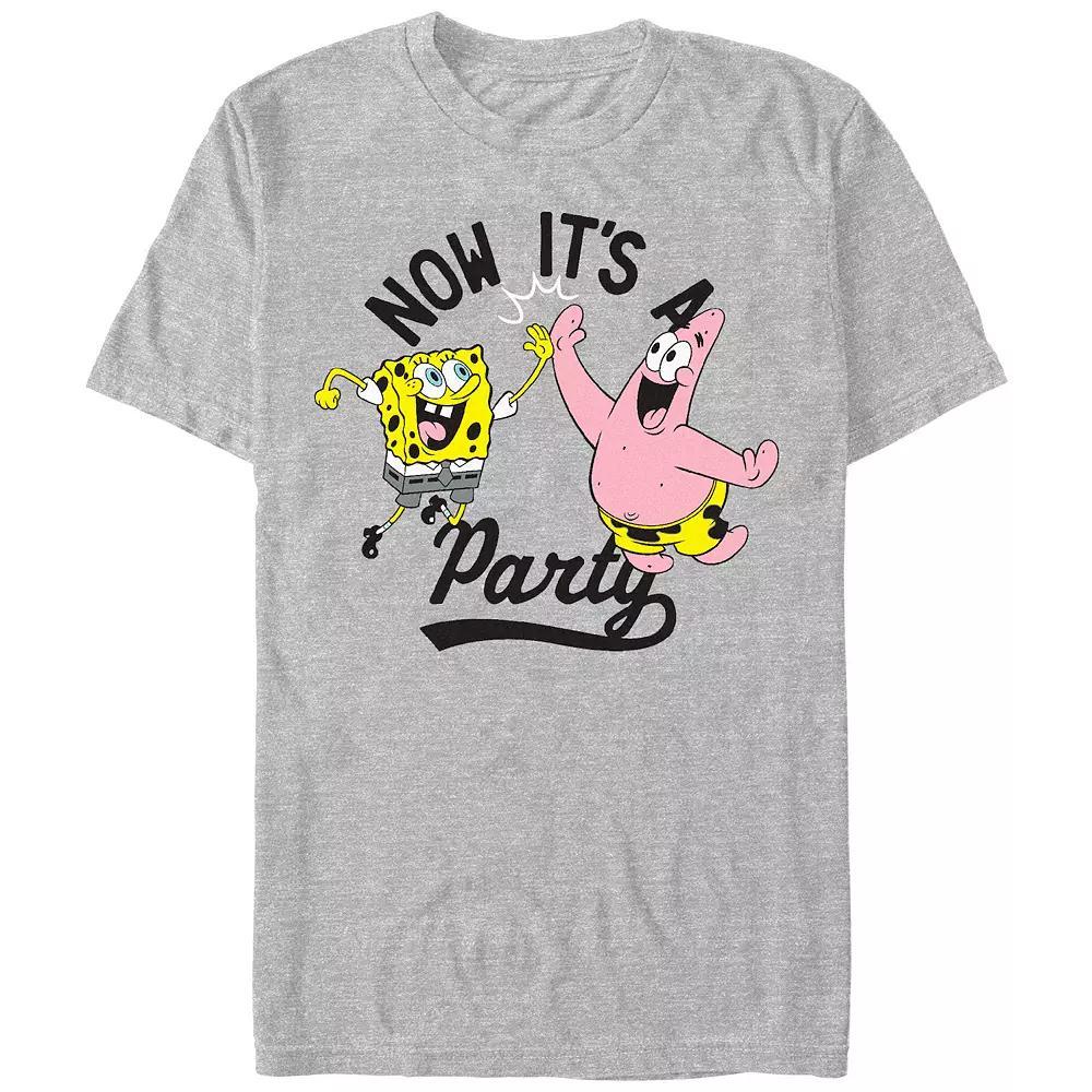 Men's SpongeBob SquarePants And Patrick Party Graphic Tee,  Product Image