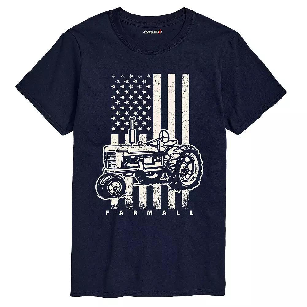 Men's Case IH American Flag Graphic Tee, Size: Small, Blue Product Image