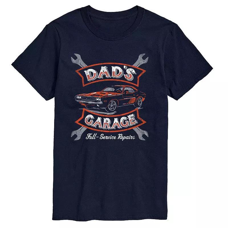 Big & Tall Dad's Garage Graphic Tee, Men's, Size: 4XL Tall, Black Product Image