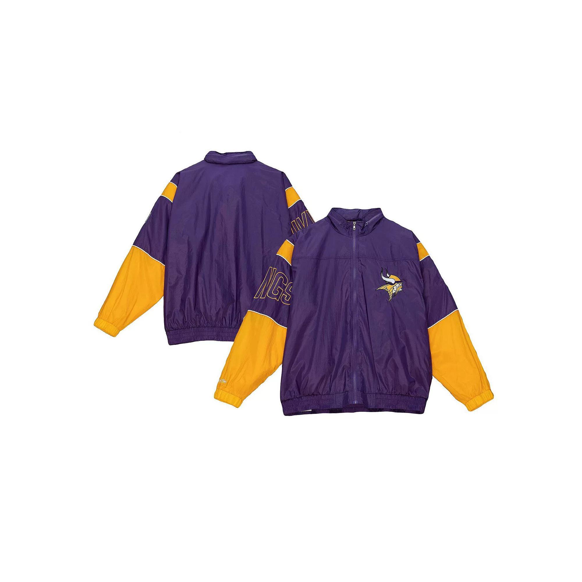 Men's Mitchell & Ness  Purple Minnesota Vikings 1992 Sideline Full-Zip Jacket, Size: Medium Product Image