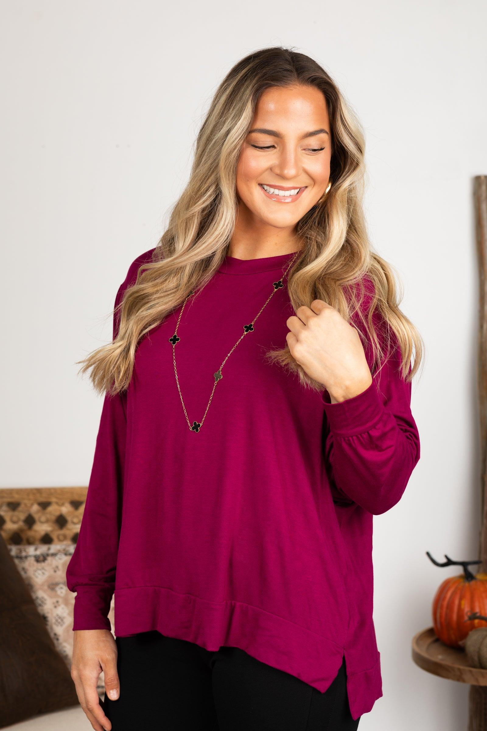Super Soft Basic Dolman Sleeve Top Product Image