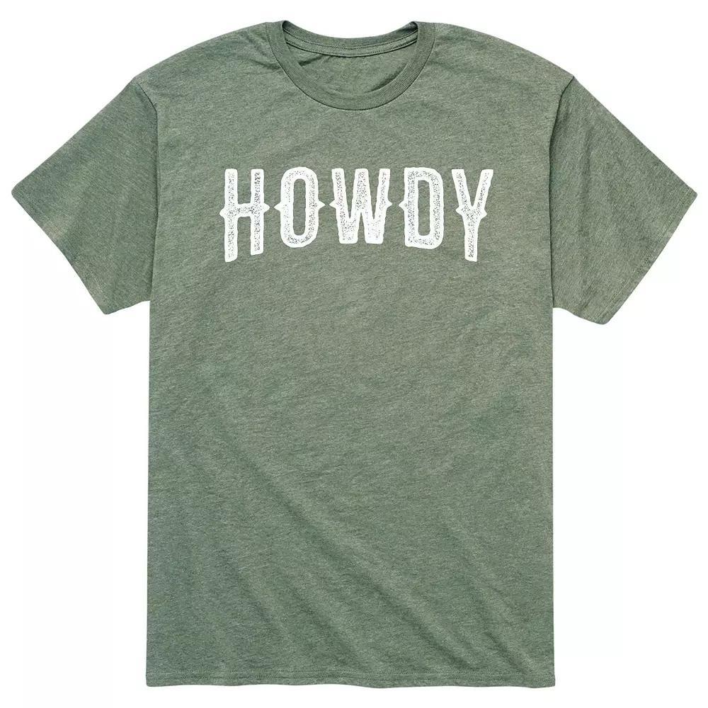 Men's Howdy Tee, Size: Medium, Green Product Image