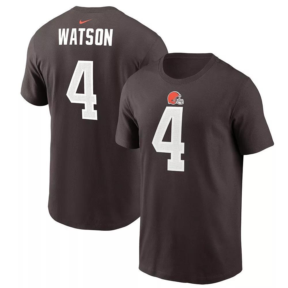 Men's Nike Deshaun Watson Brown Cleveland Browns Player Name & Number T-Shirt,  Product Image