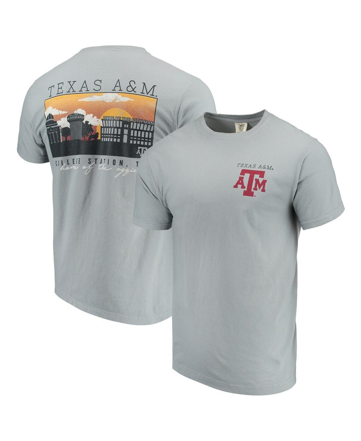 Mens Gray Texas A&M Aggies Comfort Colors Campus Scenery T-Shirt Product Image